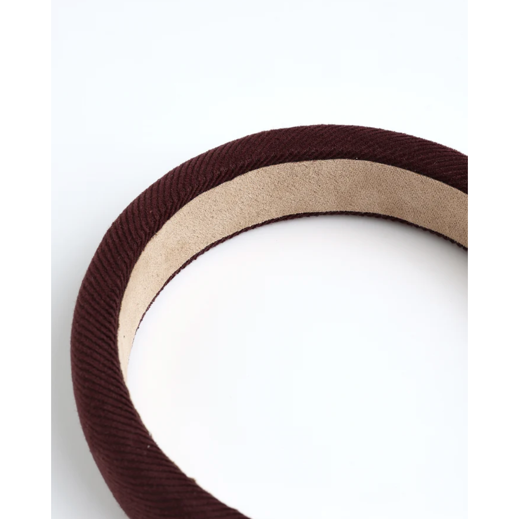 padded headband | burgandy