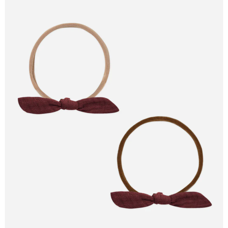 little knot headband | burgandy