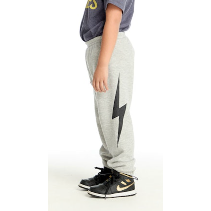 black bolt pants | heather grey