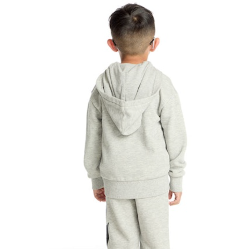 black bolt hoodie | heather grey