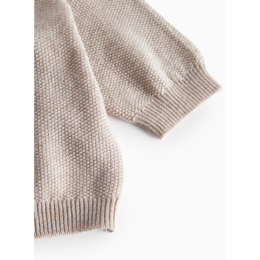 taki, knit cardigan | cashew melange