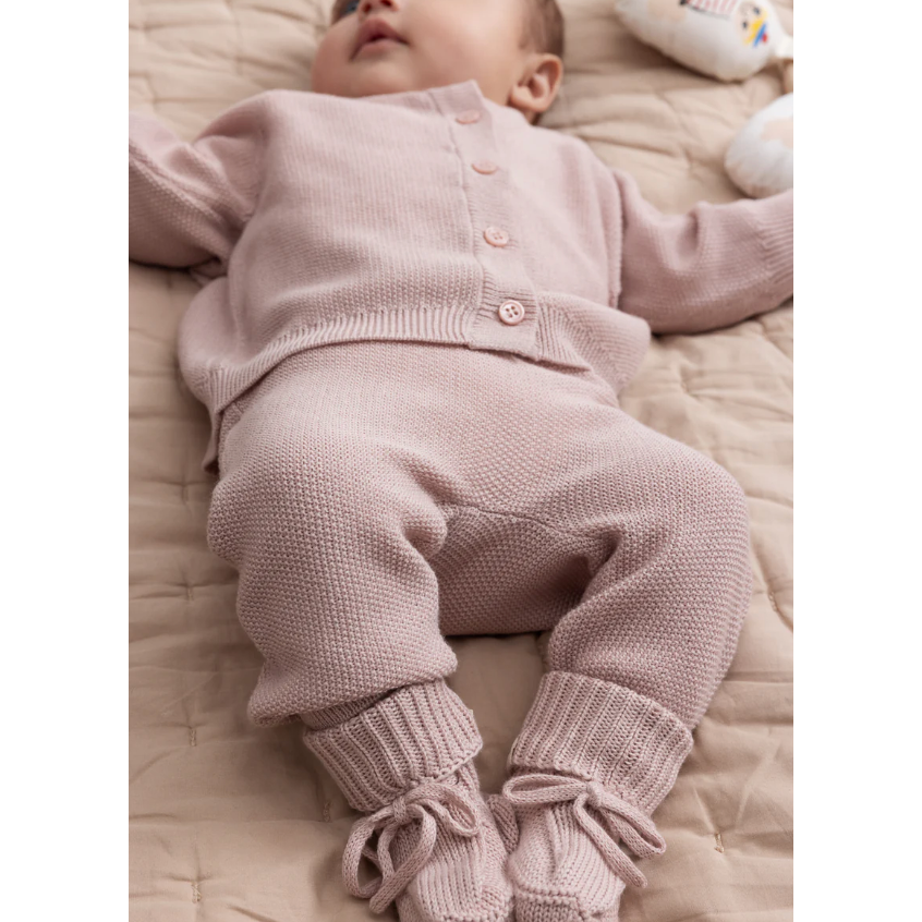 taki, knit cardigan | faded rose