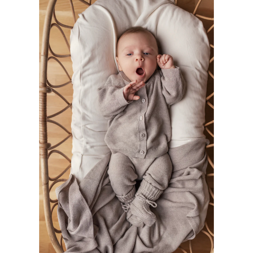 pira, knit pants | cashew melange