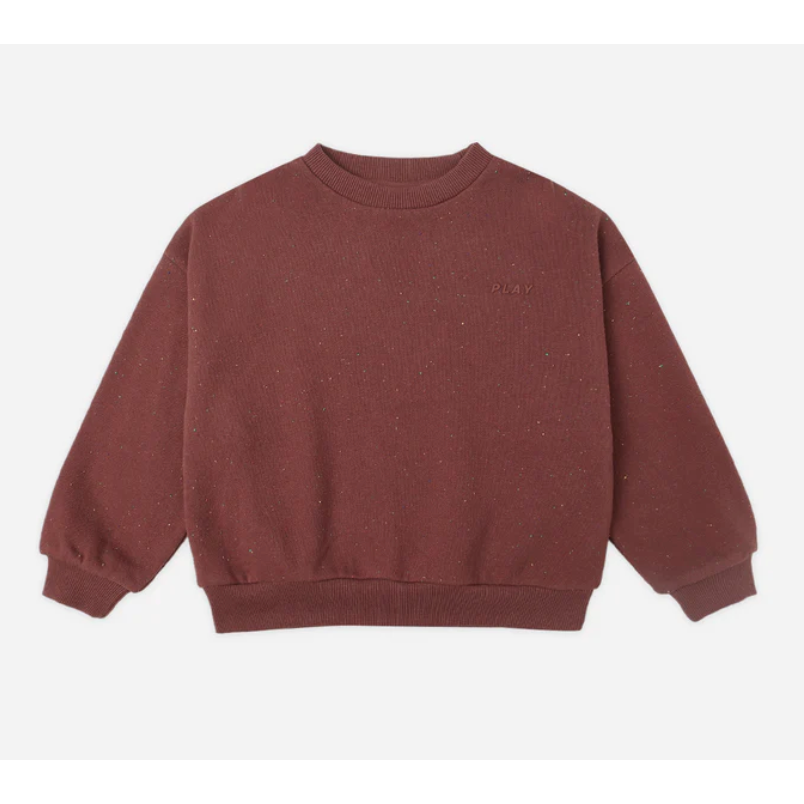 relaxed sweatshirt || burgundy