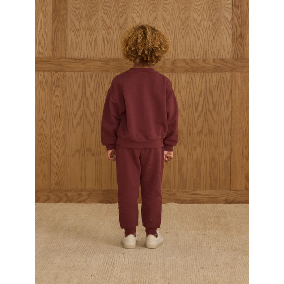 relaxed sweatshirt || burgundy