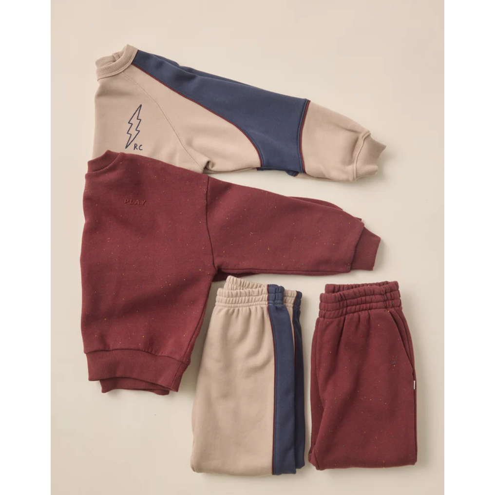 relaxed sweatshirt || burgundy