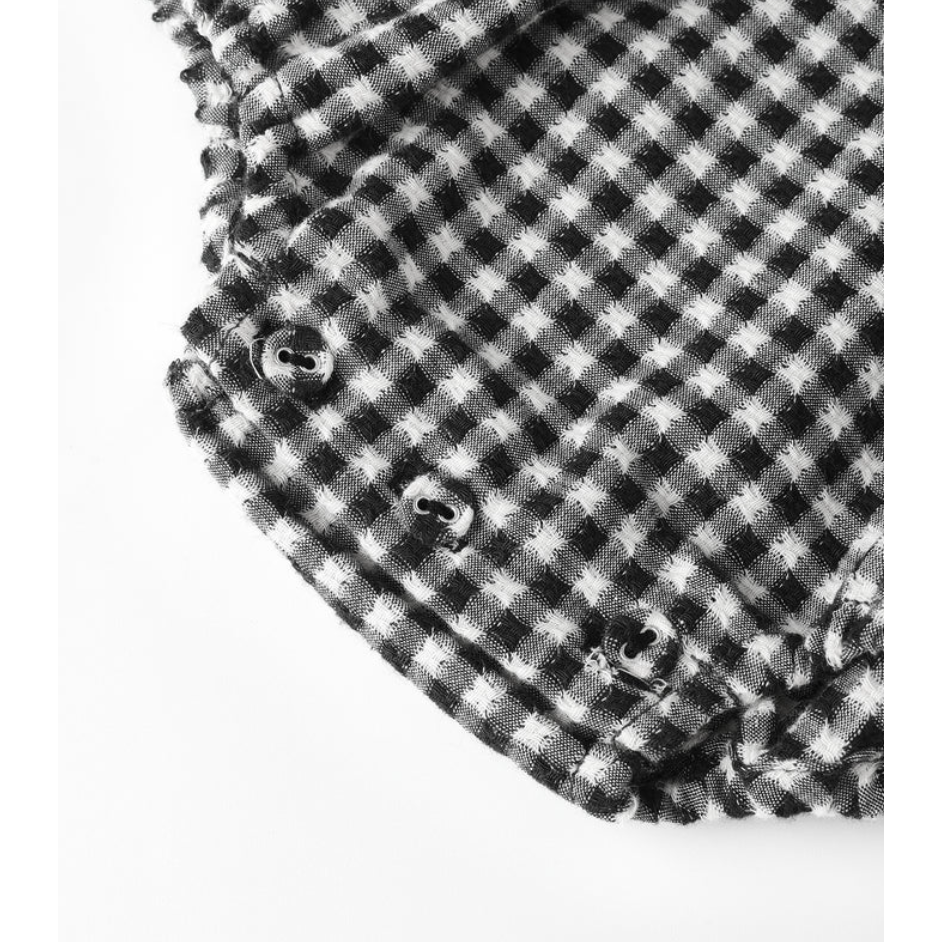 colette romper || black gingham