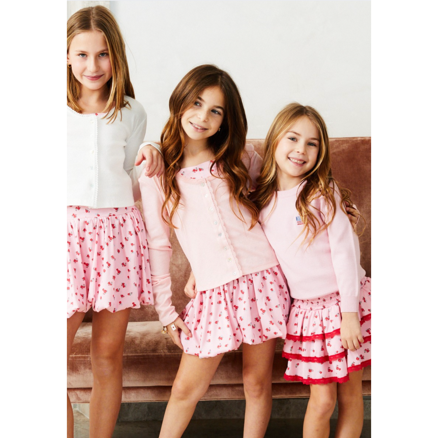 tiegen american flag pink sweater