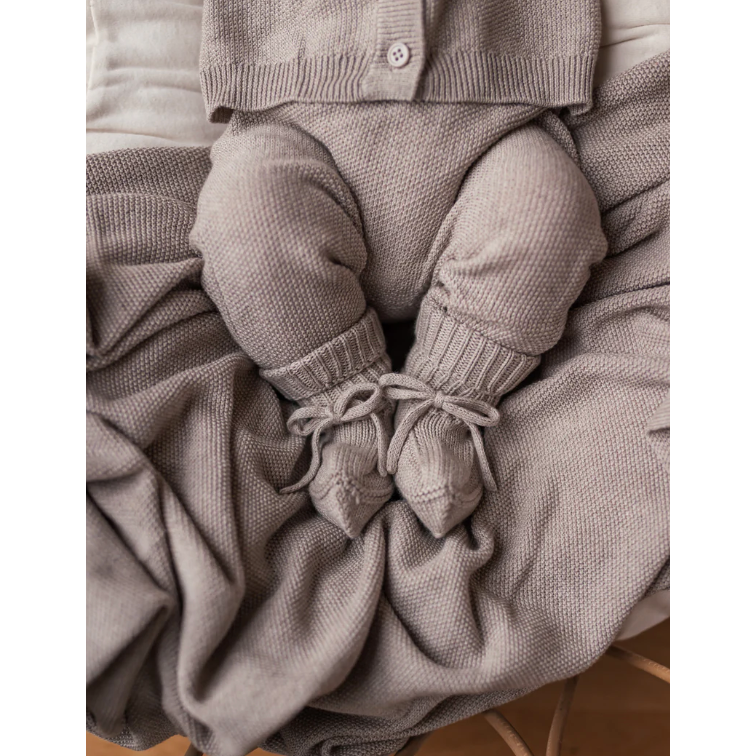 alia, knit blanket | cashew melange