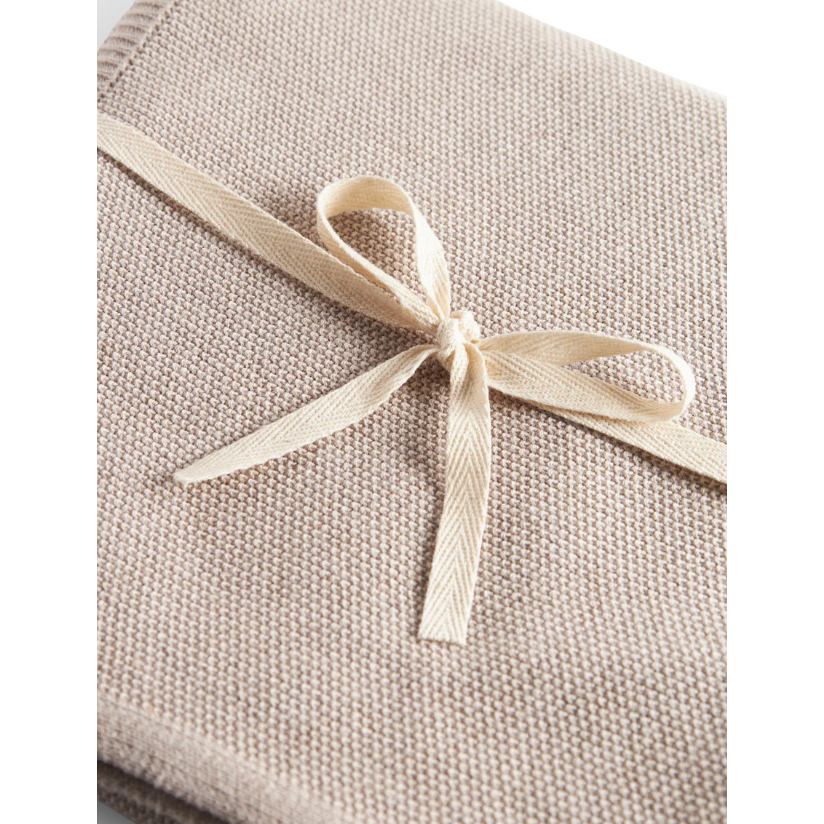 alia, knit blanket | cashew melange