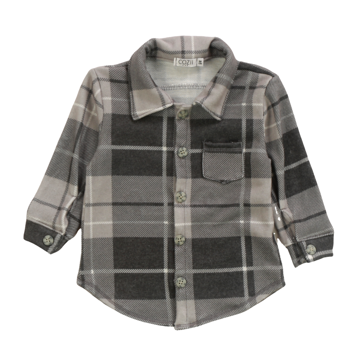 long sleeve button down shirt | plaid