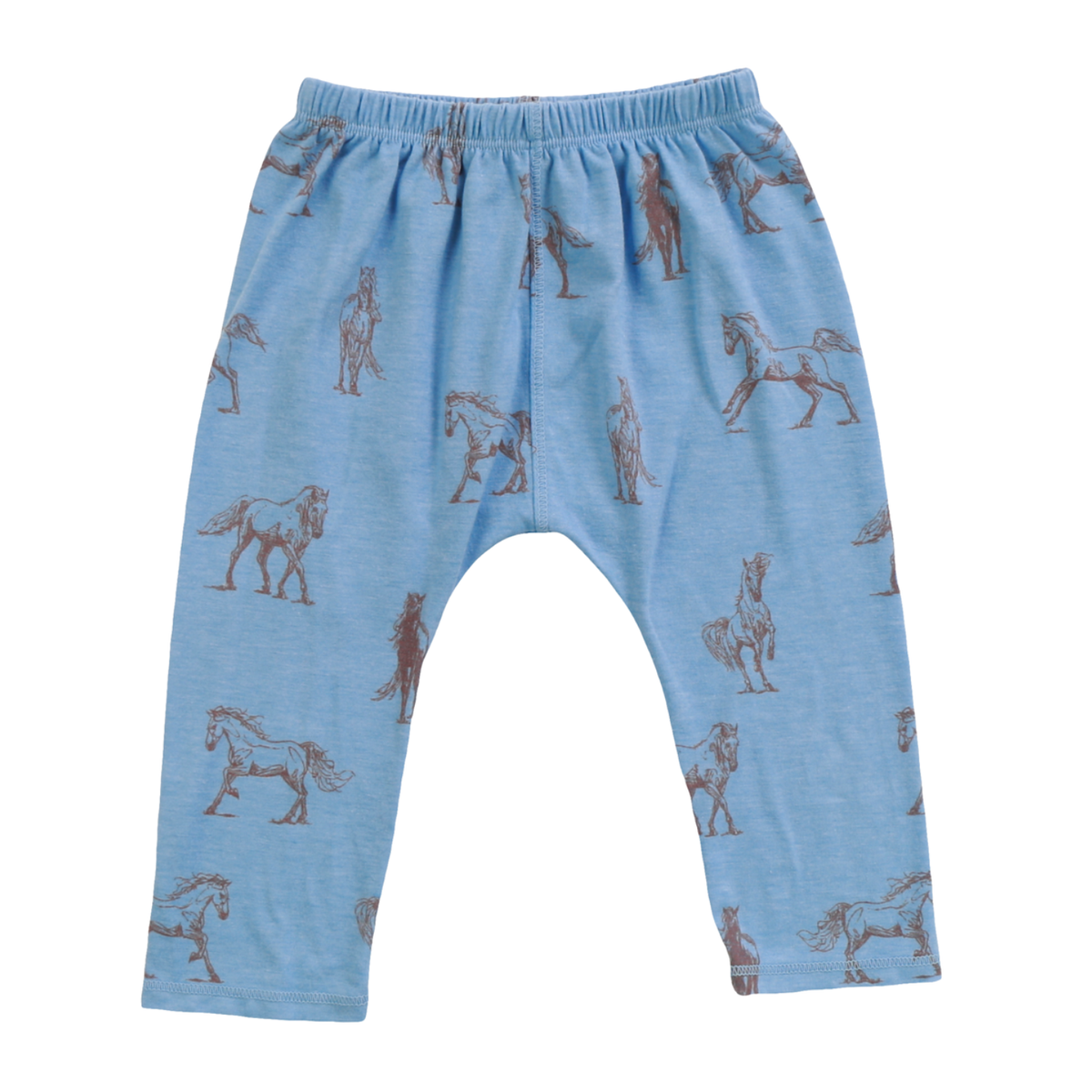 elastic waist harem pants | blue horse