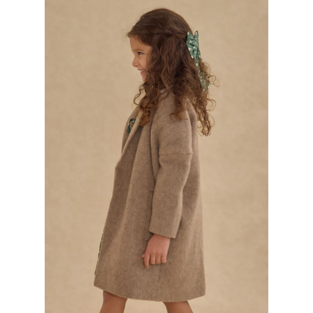 presley longline coat || camel