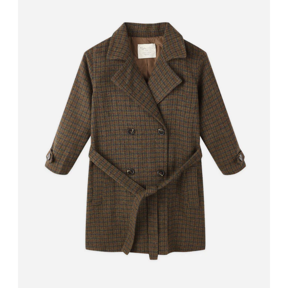 trench coat || brown