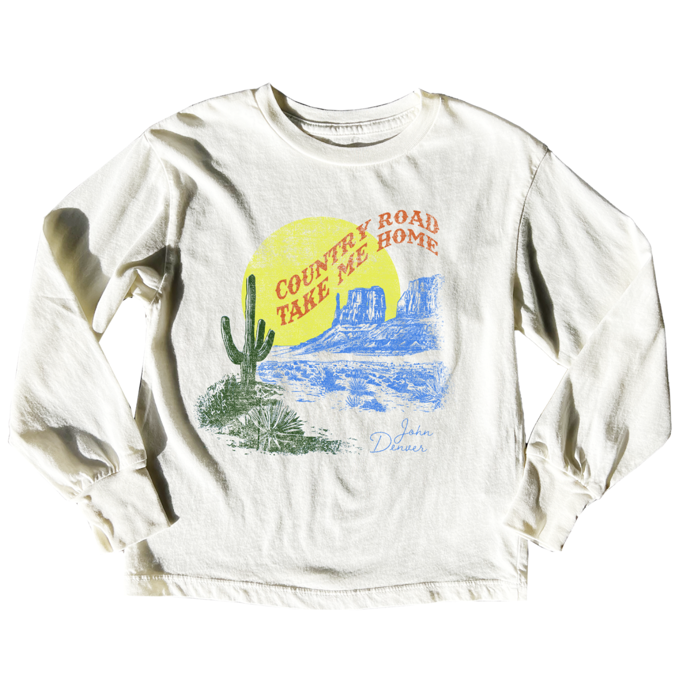 country roads long sleeve tee