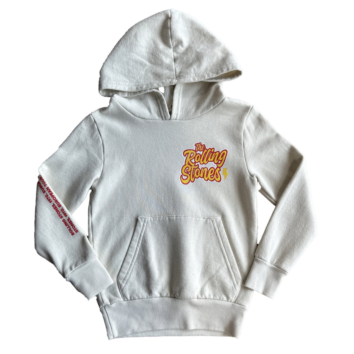 rolling stones tounge hoodie | bone