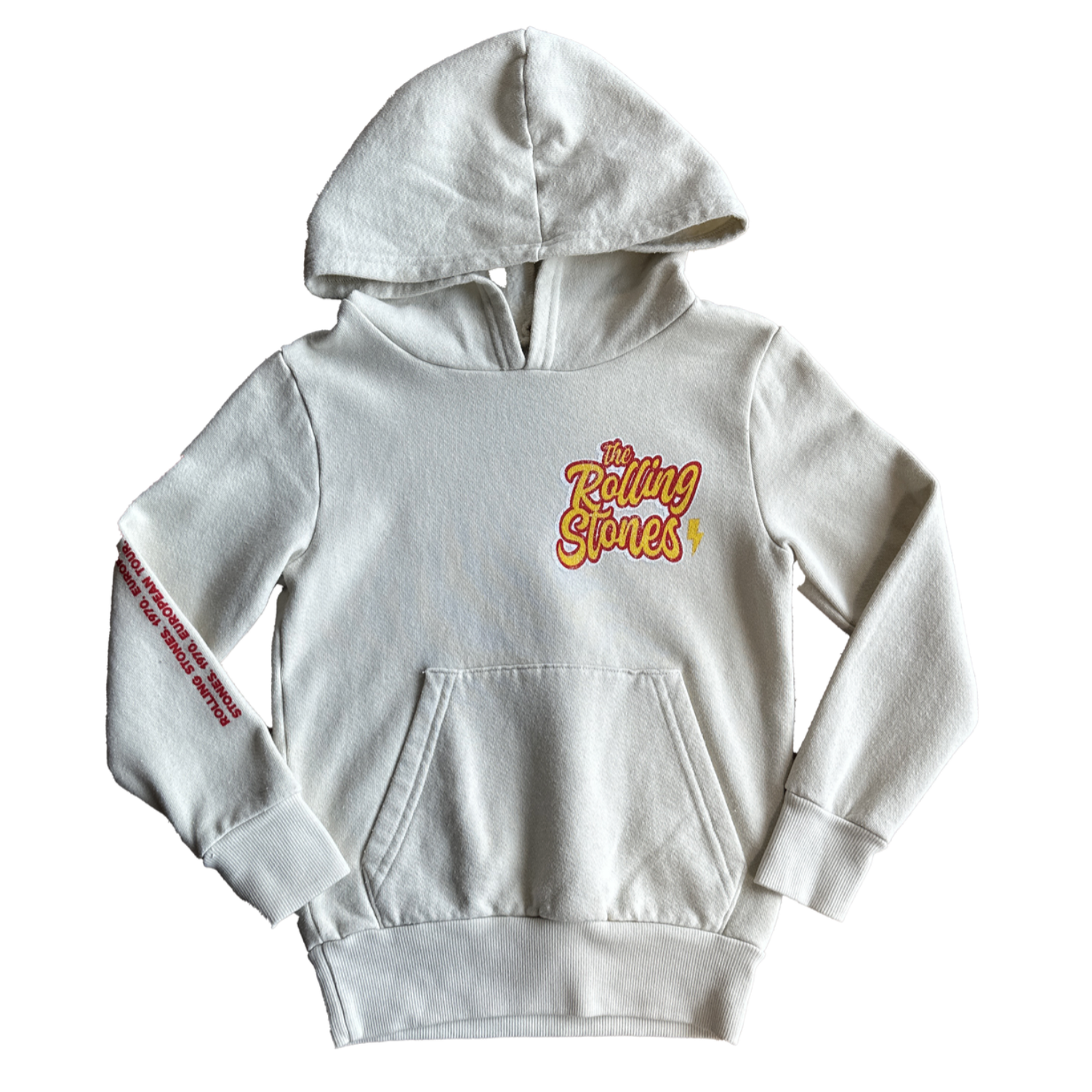 rolling stones tounge hoodie | bone