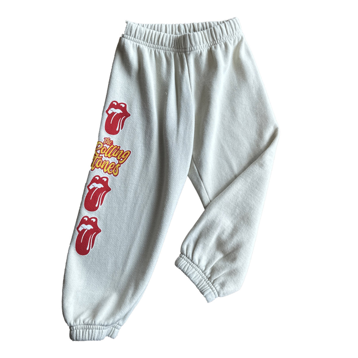 rolling stones tounge sweatpants | bone