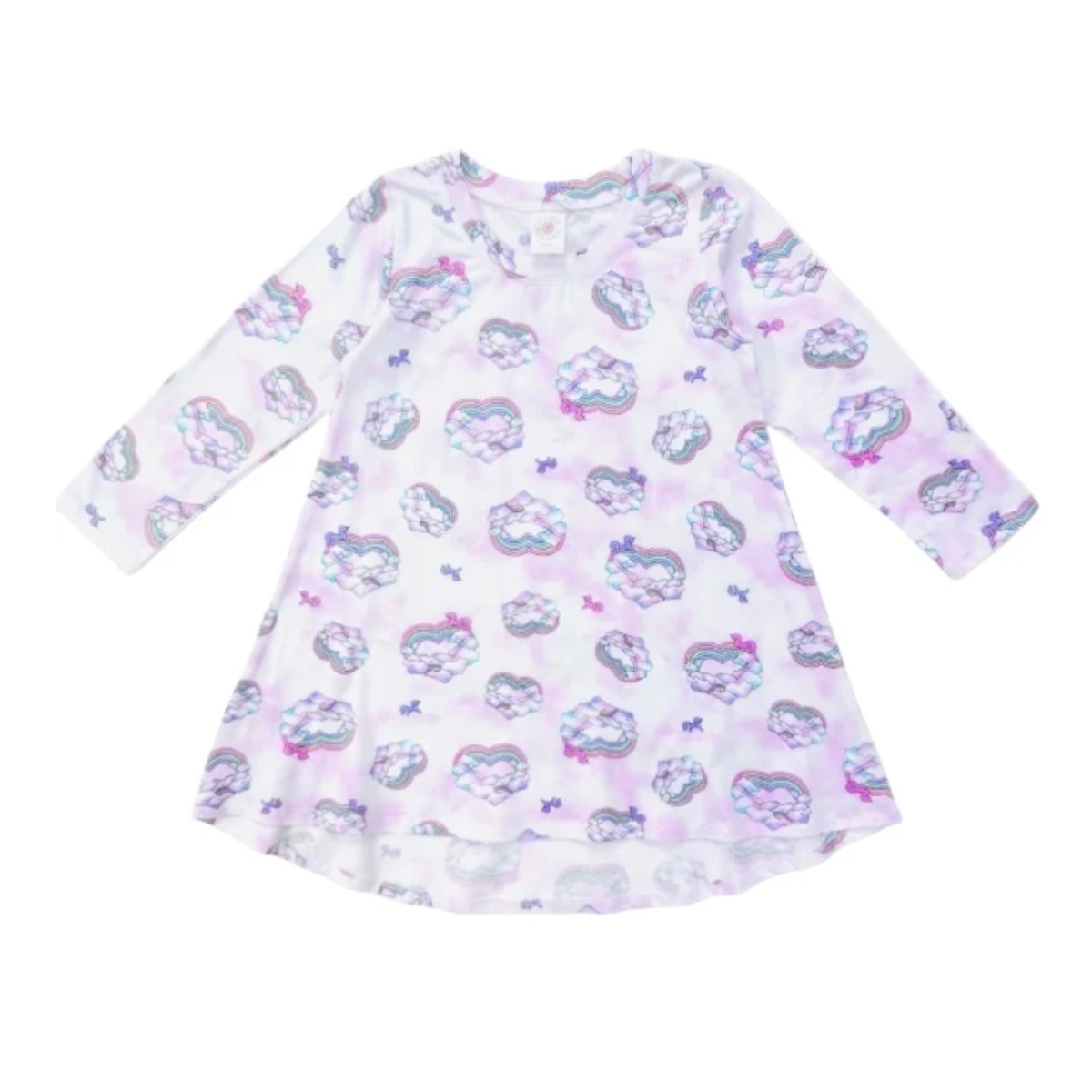 long sleeve high low dress | unicorn love