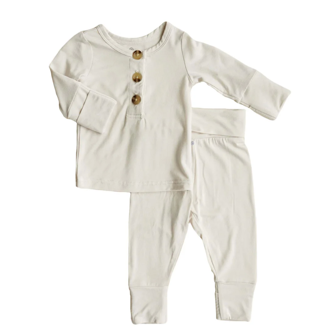 two piece bamboo set | eggshell