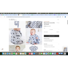 mamas boy convertible zip romper