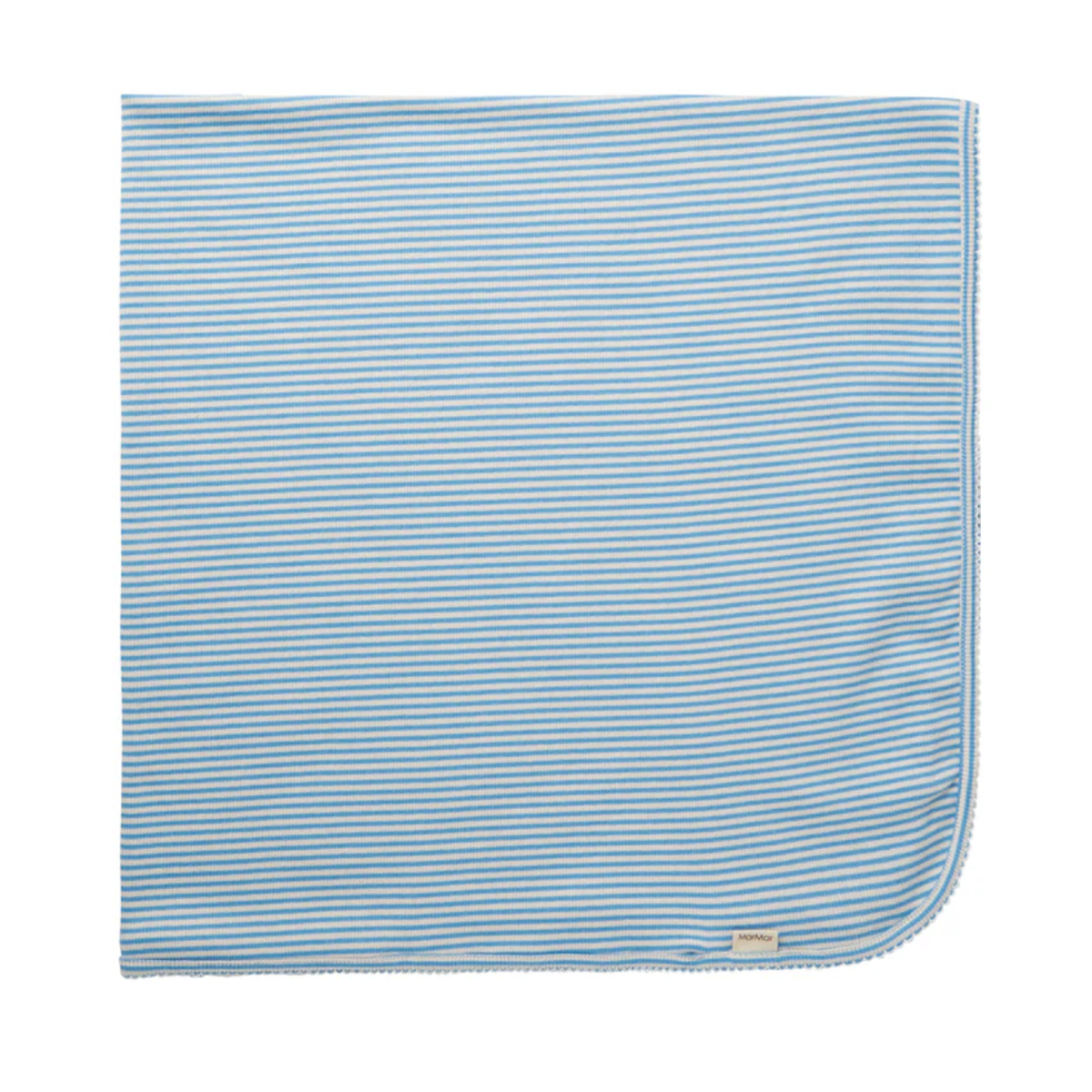 alida blanket - blue stripe