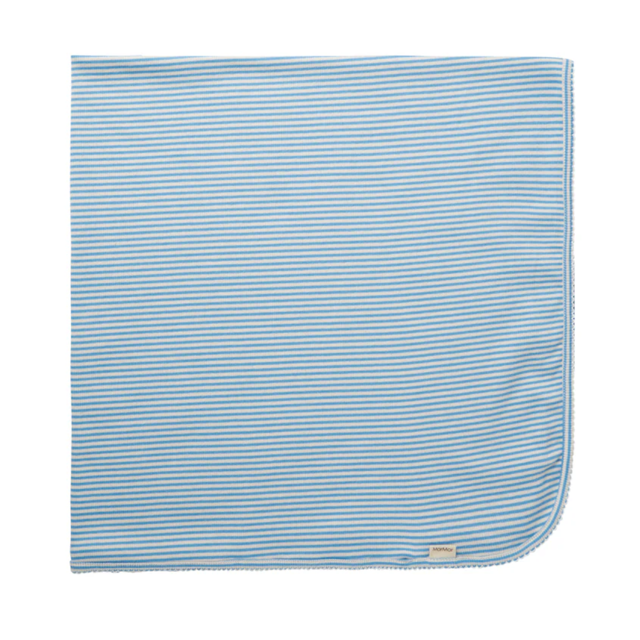 alida blanket - blue stripe