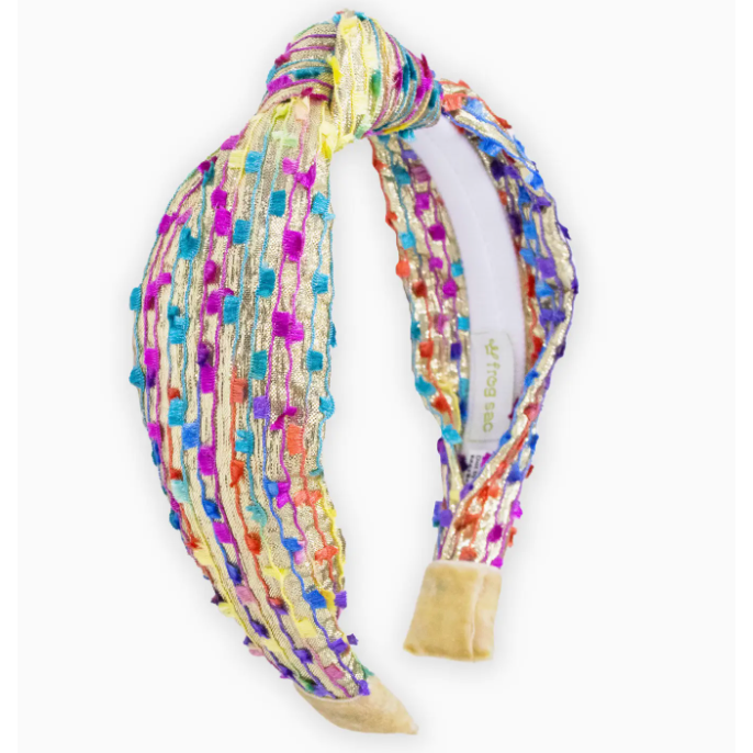 kids headband | gold confetti