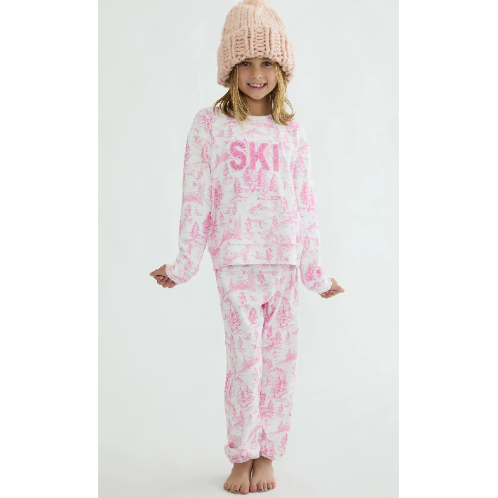 little georgie pant | powder pink toile