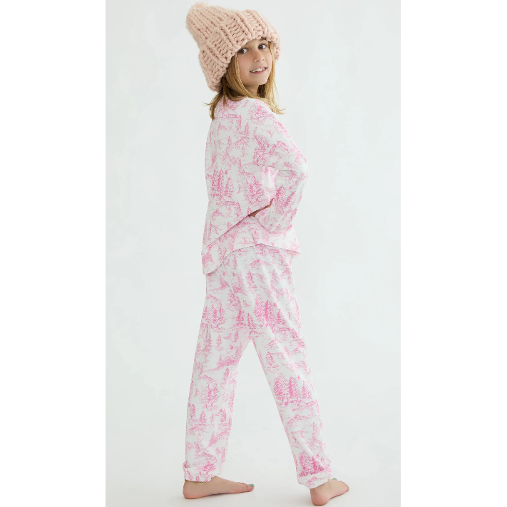 little georgie pant | powder pink toile