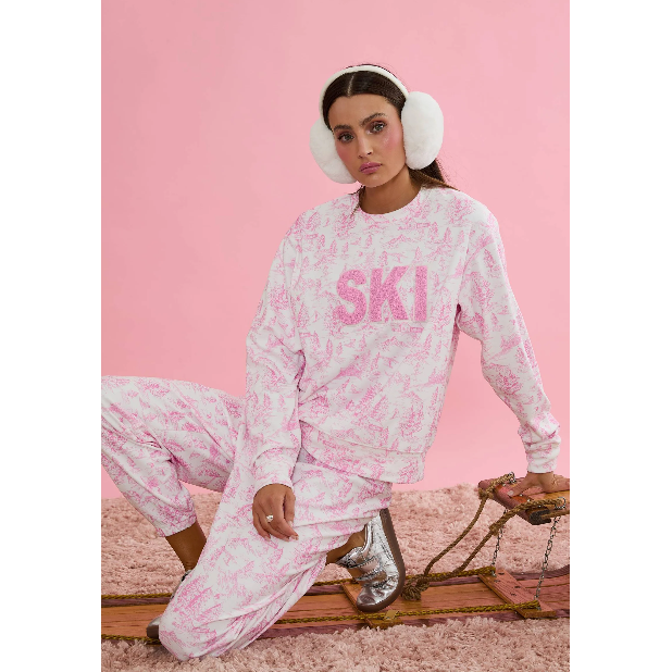 georgie pant | powder pink toile