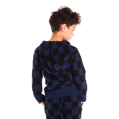 paxton mountain check zip up hoodie