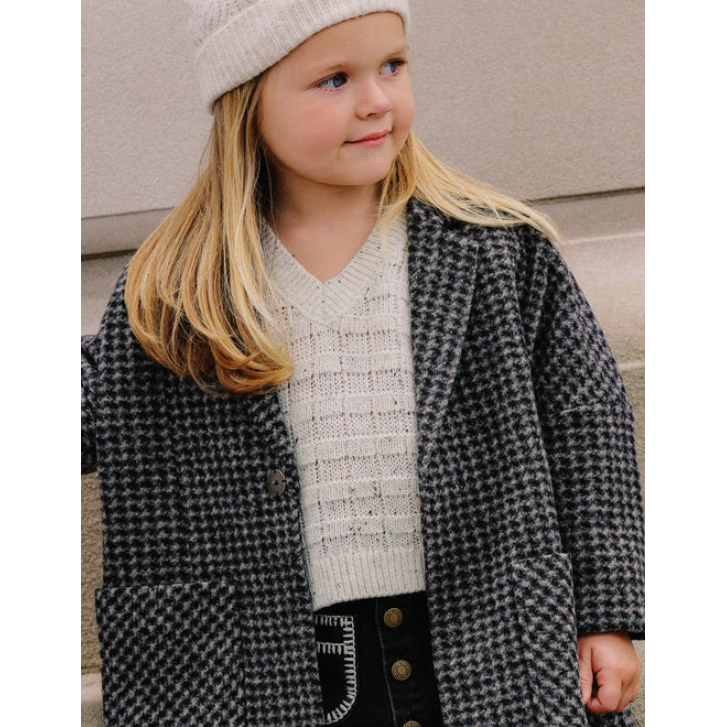 sweater vest | oatmeal speckle