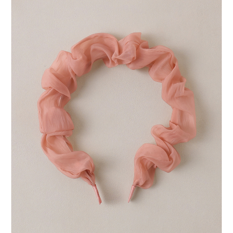 gathered headband | pink