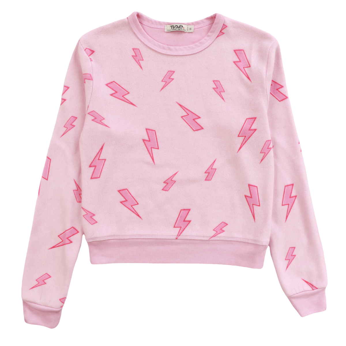 classic crew neck | pink lightning
