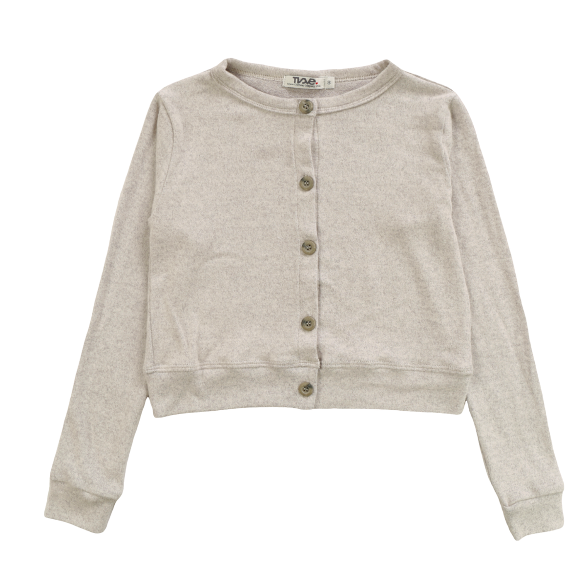 long sleeve button cardigan | grey