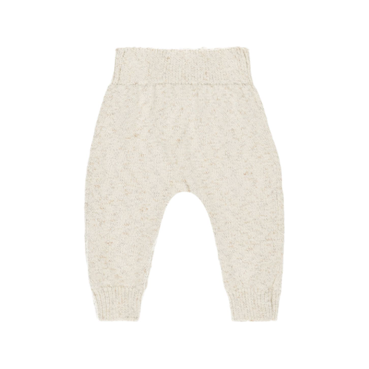 knit pant || speckled natural