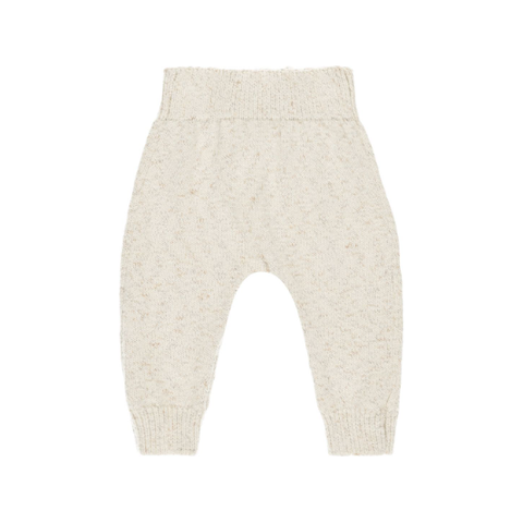 knit pant || speckled natural