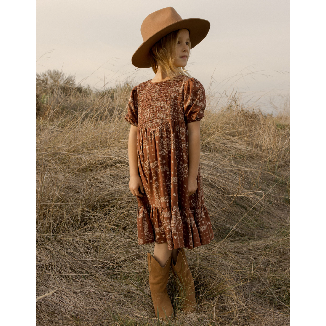 lydia dress || brick bandana