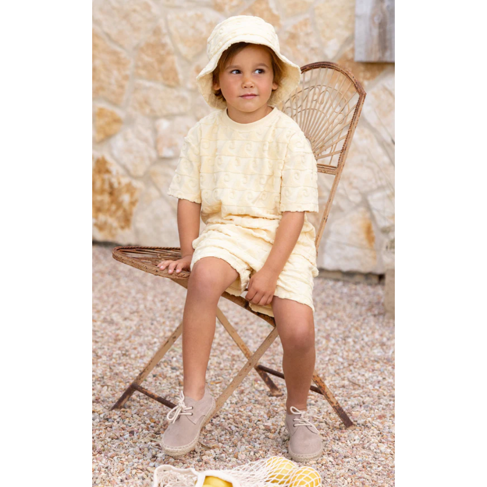 relaxed terry tee || waves