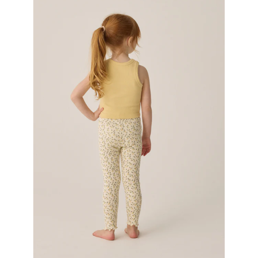 ribbed tank set || yellow, ivory