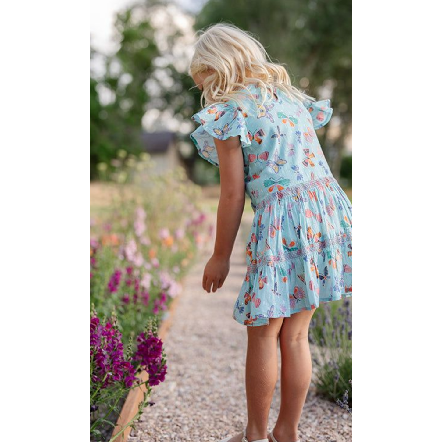 butterfly twirl dress | aqua