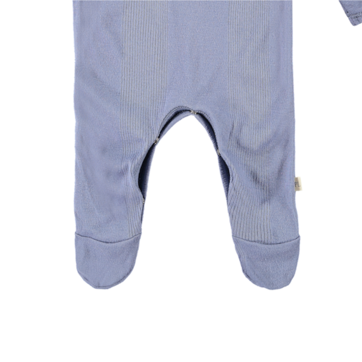 Variegated Rib Lap Tee Footie Pajama