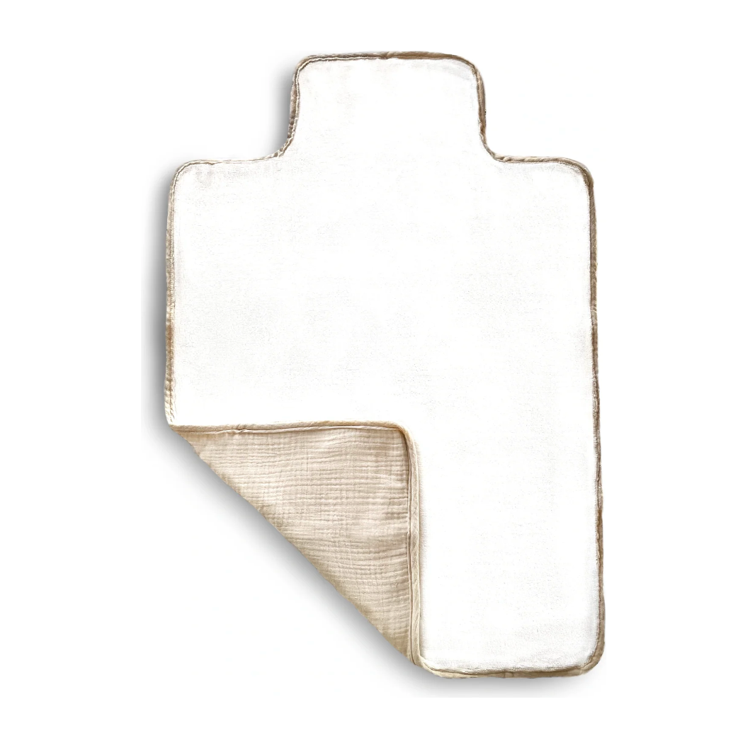 soft & secure baby changing pad | beige