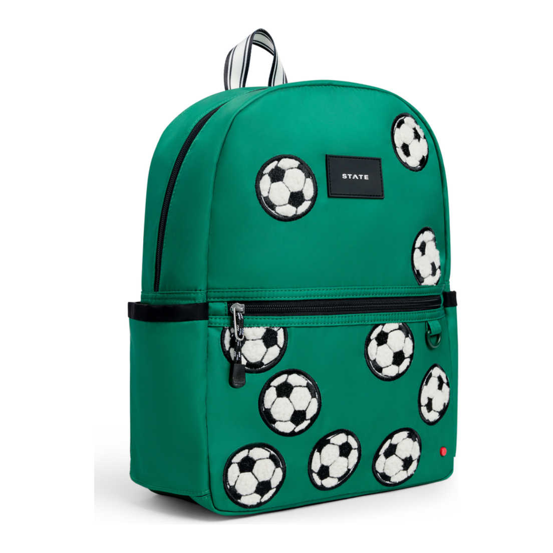 kane kids backpack | fuzzy soccer balls