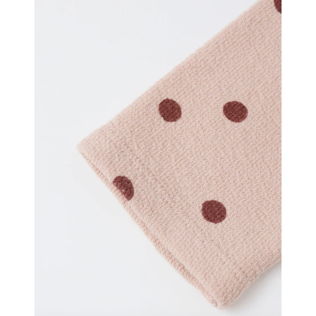 spongey knit set | polka dot