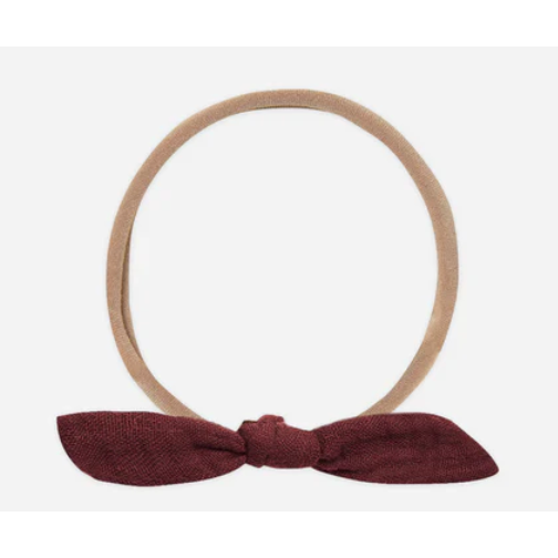 little knot headband | burgandy