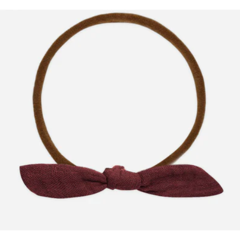 little knot headband | burgandy