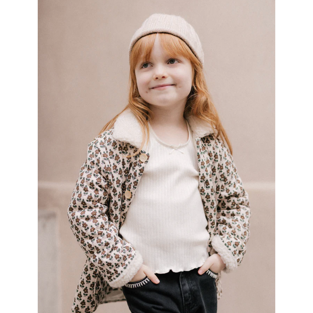 ribbed long sleeve || ivory