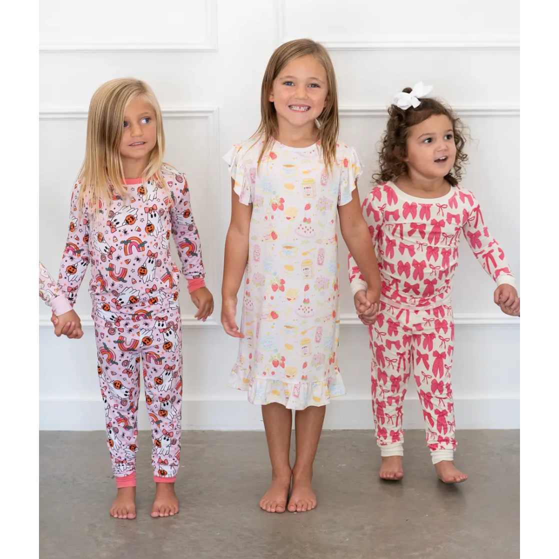 Hot Pink Bow | Two-Piece Pajama Set